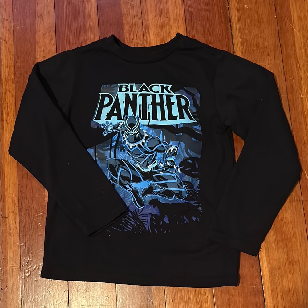 Boys Black Panther Long Sleeve Shirt - Size XS  ❤️ 5/$20 ❤️